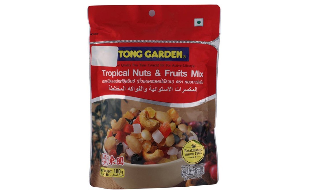 Tong Garden Tropical Nuts & Fruits Mix    Pack  180 grams